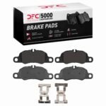 Dynamic Friction 2013-2023 Porsche Boxster Front 5000 Advanced Low Metallic Brake Pads and Hardware Kit
