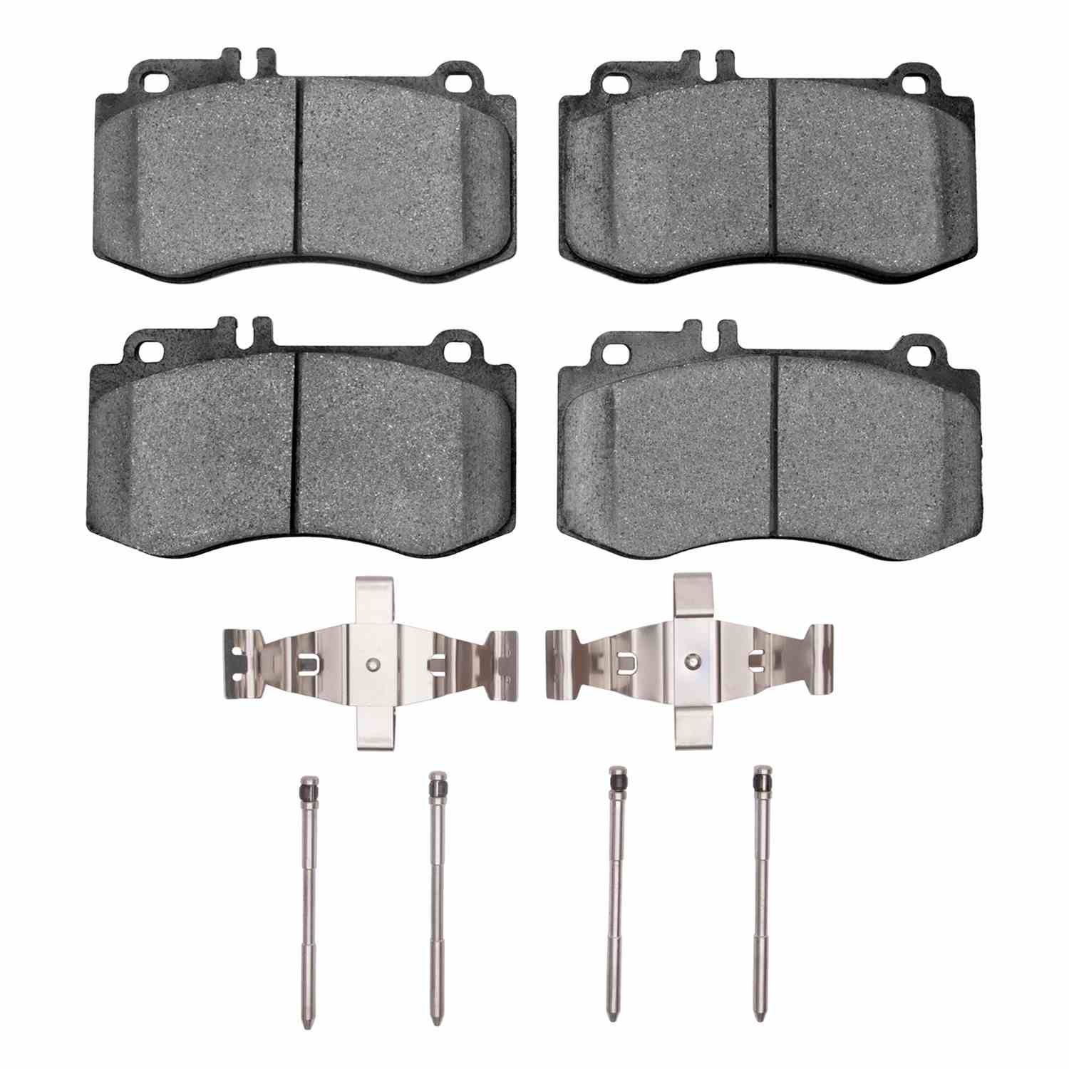 DF_1552142001_Fro.jpg Dynamic Friction 2015-2017 Mercedes-Benz CLS400 Front 5000 Advanced Low Metallic Brake Pads and Hardware Kit - Image 1
