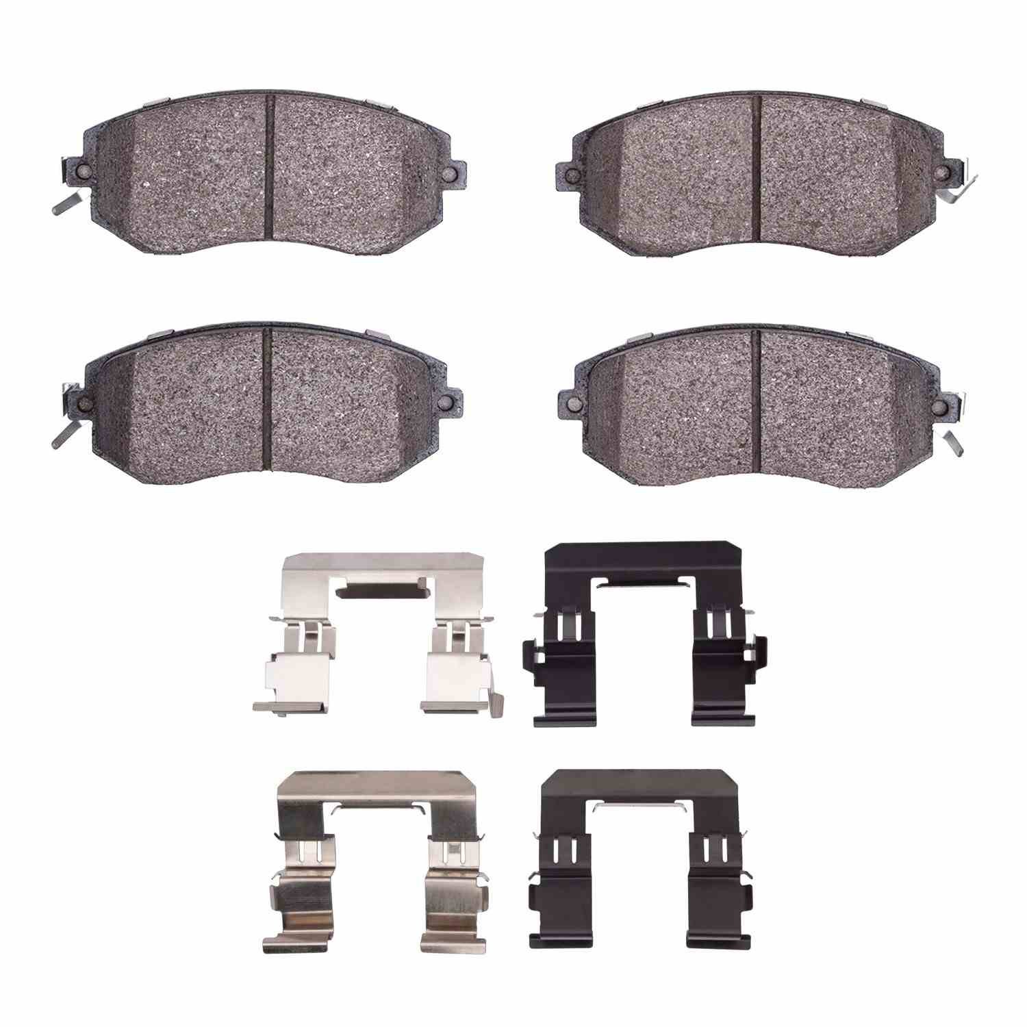 DF_1552153901_Fro.jpg Dynamic Friction 2022-2025 Subaru BRZ Front 5000 Advanced Ceramic Brake Pads and Hardware Kit - Image 1