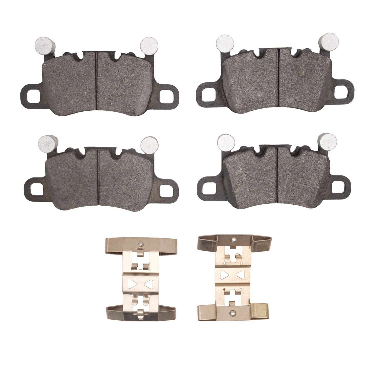 DF_1552174001_Fro.jpg Dynamic Friction 2013-2023 Porsche Cayman Rear 5000 Advanced Low Metallic Brake Pads and Hardware Kit - Image 1