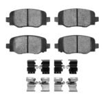 Dynamic Friction 2024-2025 Alfa Romeo Tonale Rear 5000 Advanced Low Metallic Brake Pads and Hardware Kit