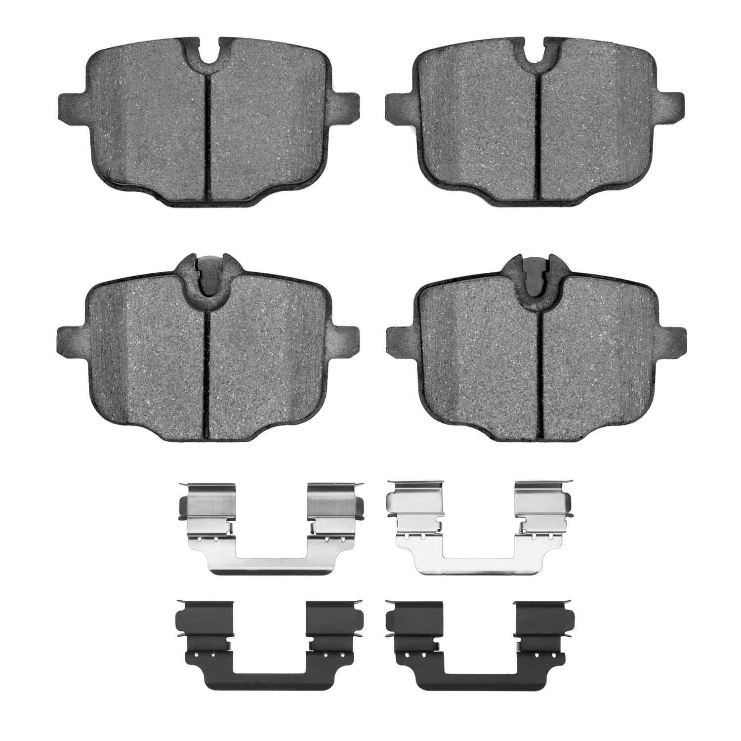 DF_1552185001_Fro.jpg Dynamic Friction 2016-2021 BMW X3 Rear 5000 Advanced Low Metallic Brake Pads and Hardware Kit - Image 1