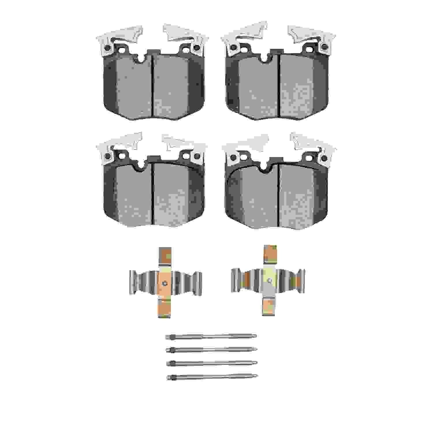 DF_1552186701_Fro.jpg Dynamic Friction 2017-2025 BMW 740i xDrive Front 5000 Advanced Low Metallic Brake Pads and Hardware Kit - Image 1