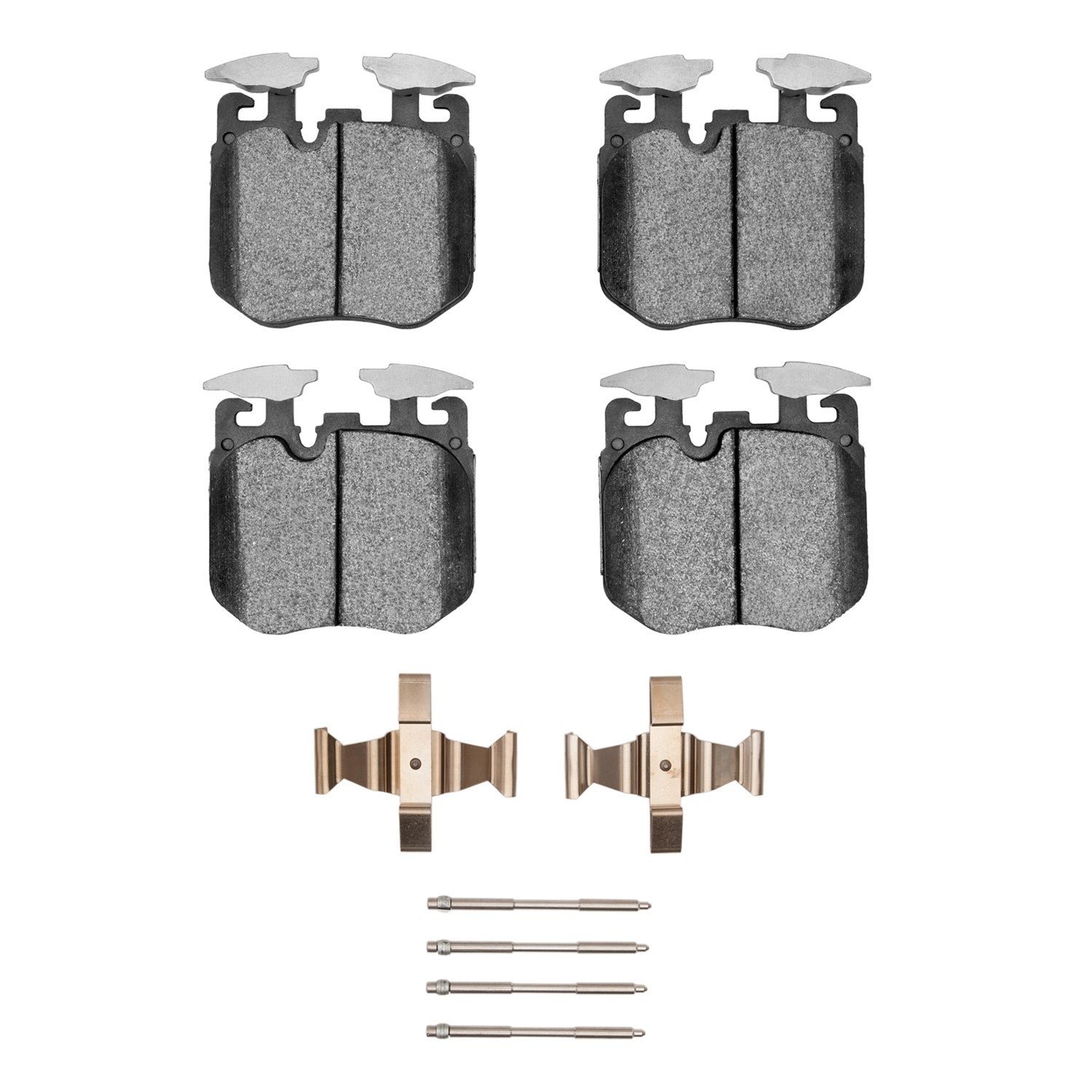 DF_1552186801_Fro.jpg Dynamic Friction 2016-2022 BMW M440i Front 5000 Advanced Low Metallic Brake Pads and Hardware Kit - Image 1