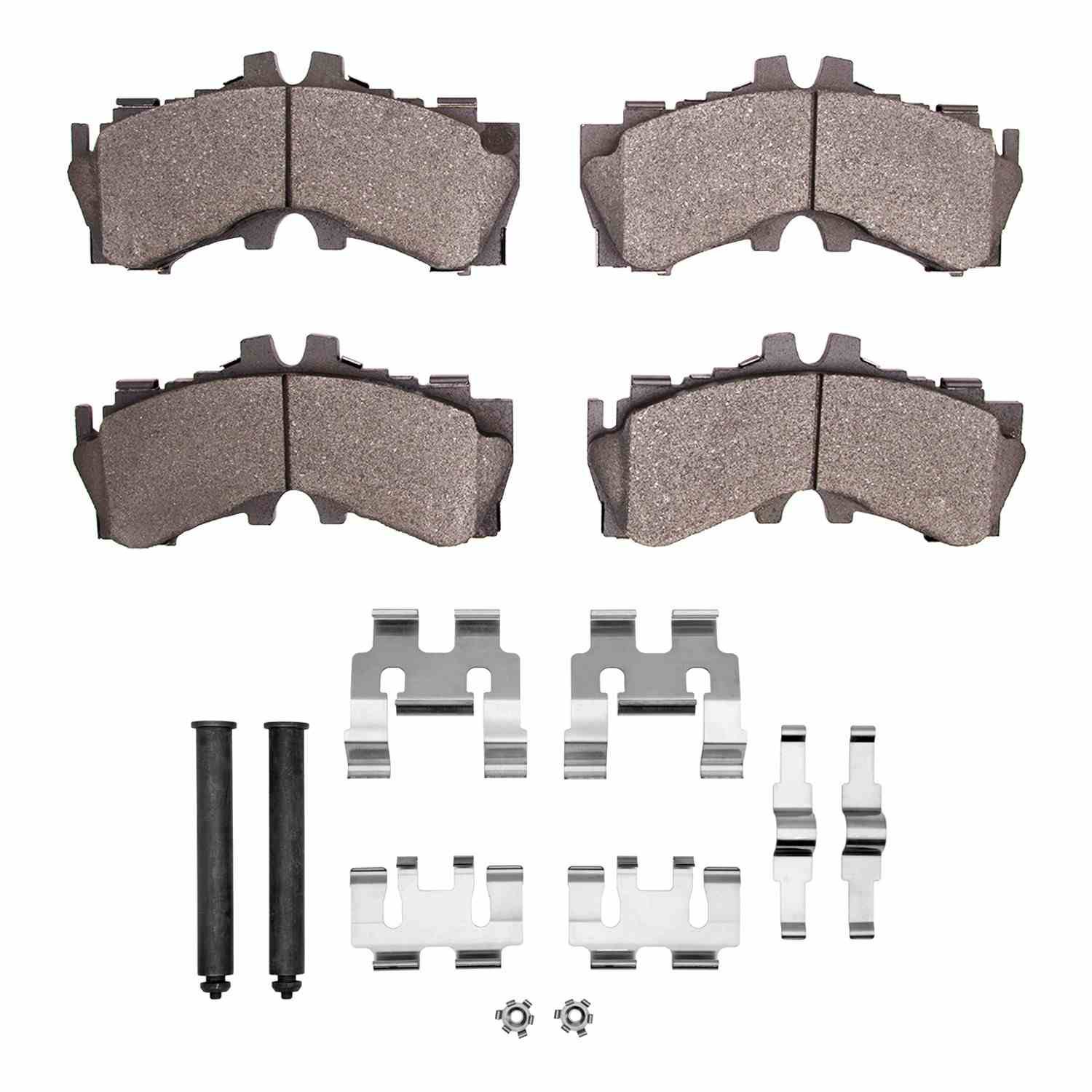 DF_1552206201_Fro.jpg Dynamic Friction 2021-2025 Lexus LS500 Front 5000 Advanced Ceramic Brake Pads and Hardware Kit - Image 1