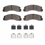 Dynamic Friction 2018-2020 Ford F-150 4WD Front 5000 Advanced Semi Metallic Brake Pads and Hardware Kit