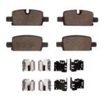 Dynamic Friction 2021-2026 Acura ZDX Rear 5000 Advanced Low Metallic Brake Pads and Hardware Kit