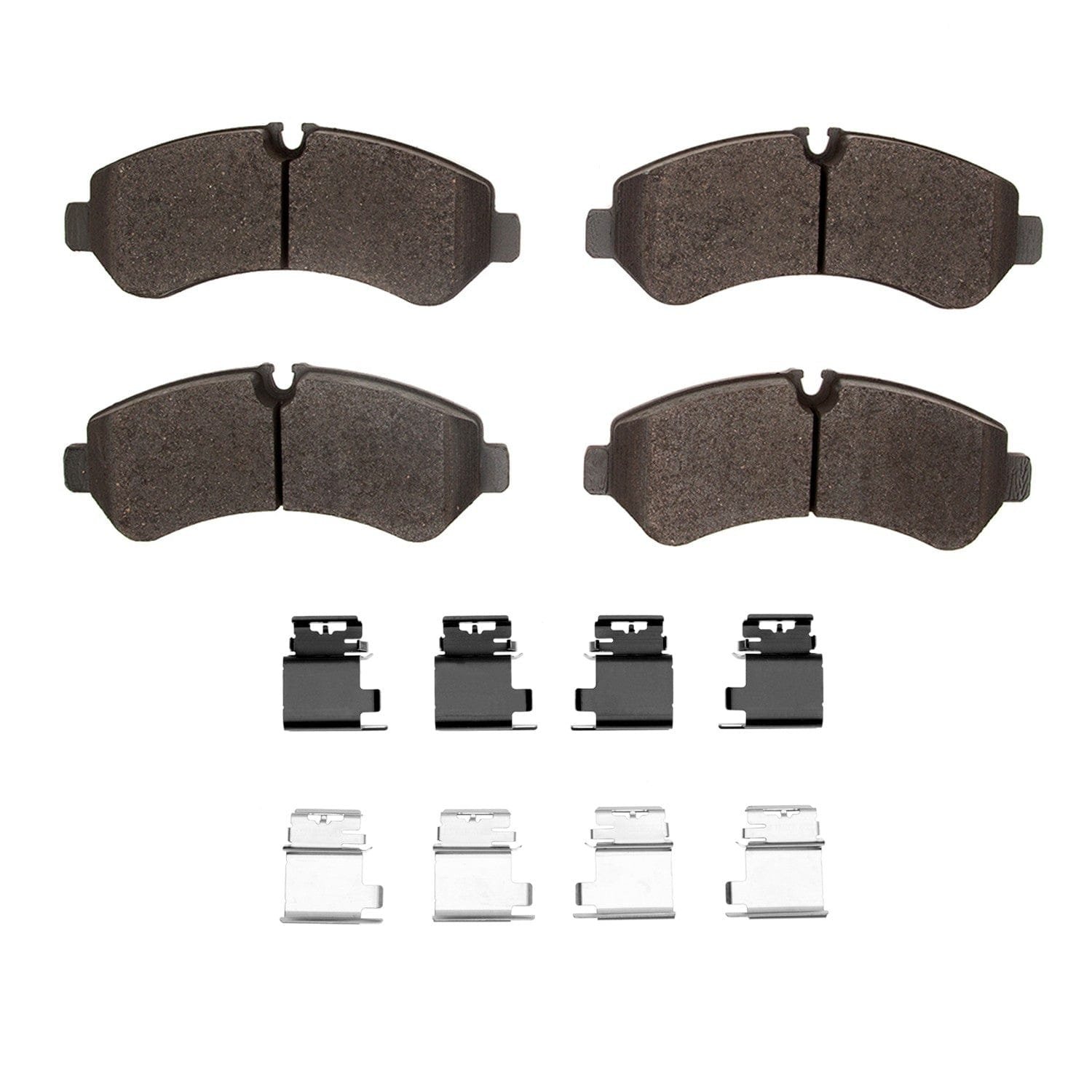 DF_1552223601_Fro.jpg Dynamic Friction 2019-2023 Freightliner Sprinter 4500 Rear 5000 Advanced Low Metallic Brake Pads and Hardware Kit - Image 1