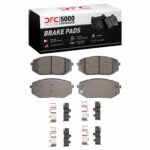 Dynamic Friction 2021-2025 Hyundai Sonata Front 5000 Advanced Low Metallic Brake Pads and Hardware Kit
