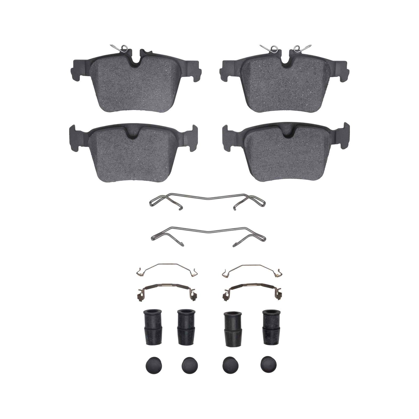 DF_1552240901_Fro.jpg Dynamic Friction 2021-2025 Polestar Polestar 2 Rear 5000 Advanced Low Metallic Brake Pads and Hardware Kit - Image 1
