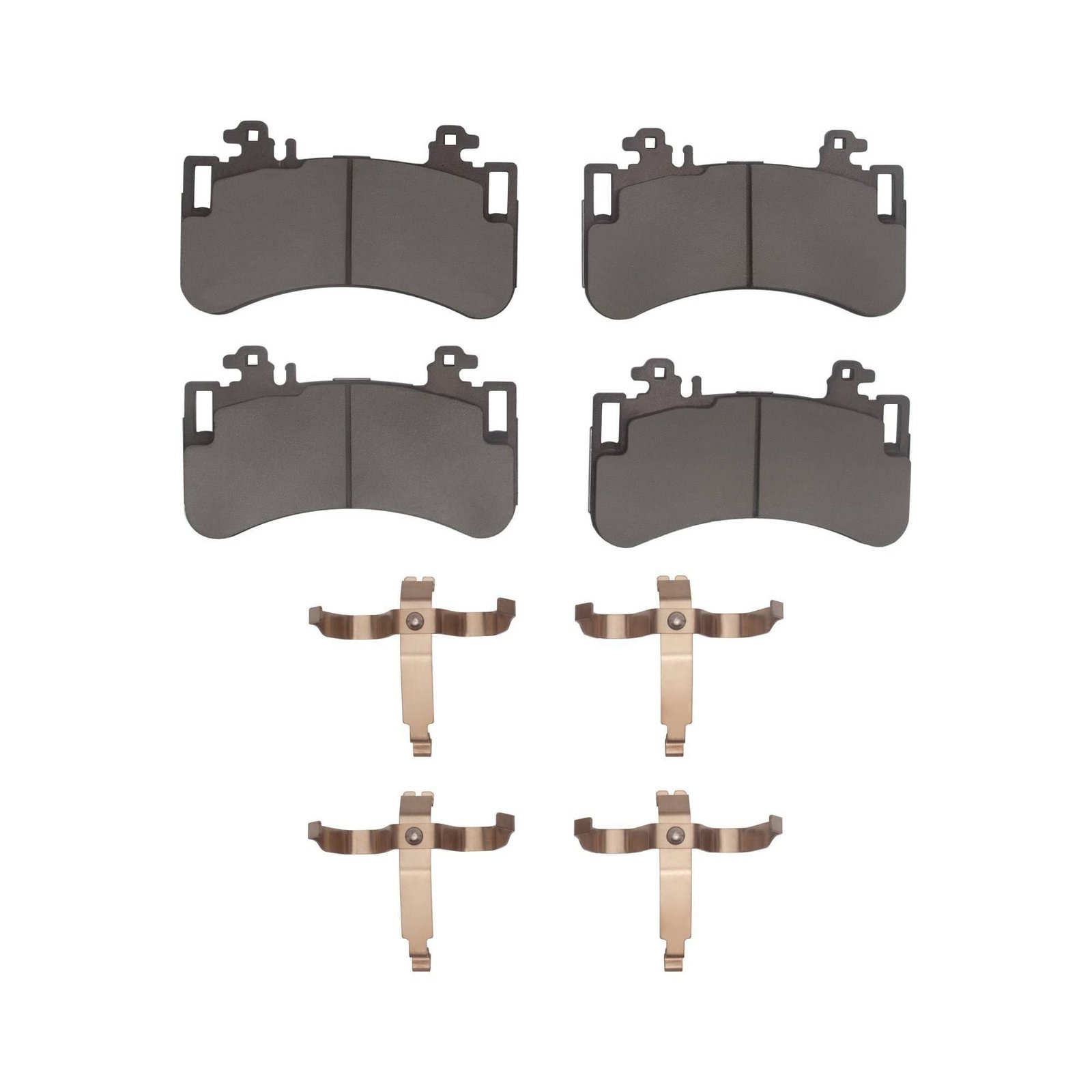 DF_1552245301_Kit.jpg Dynamic Friction 2023-2024 Mercedes-Benz EQE 500 Front 5000 Advanced Low Metallic Brake Pads and Hardware Kit - Image 1