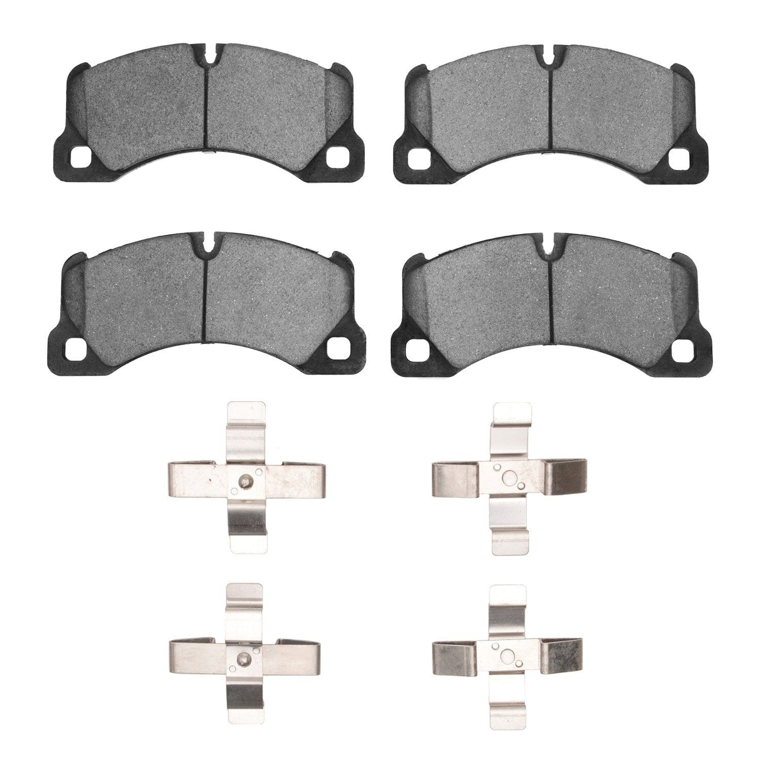 DF_1553134901_Fro.jpg Dynamic Friction 2008-2025 Audi RS e-Tron GT Front 5000 Advanced Low Metallic Brake Pads and Hardware Kit - Image 1