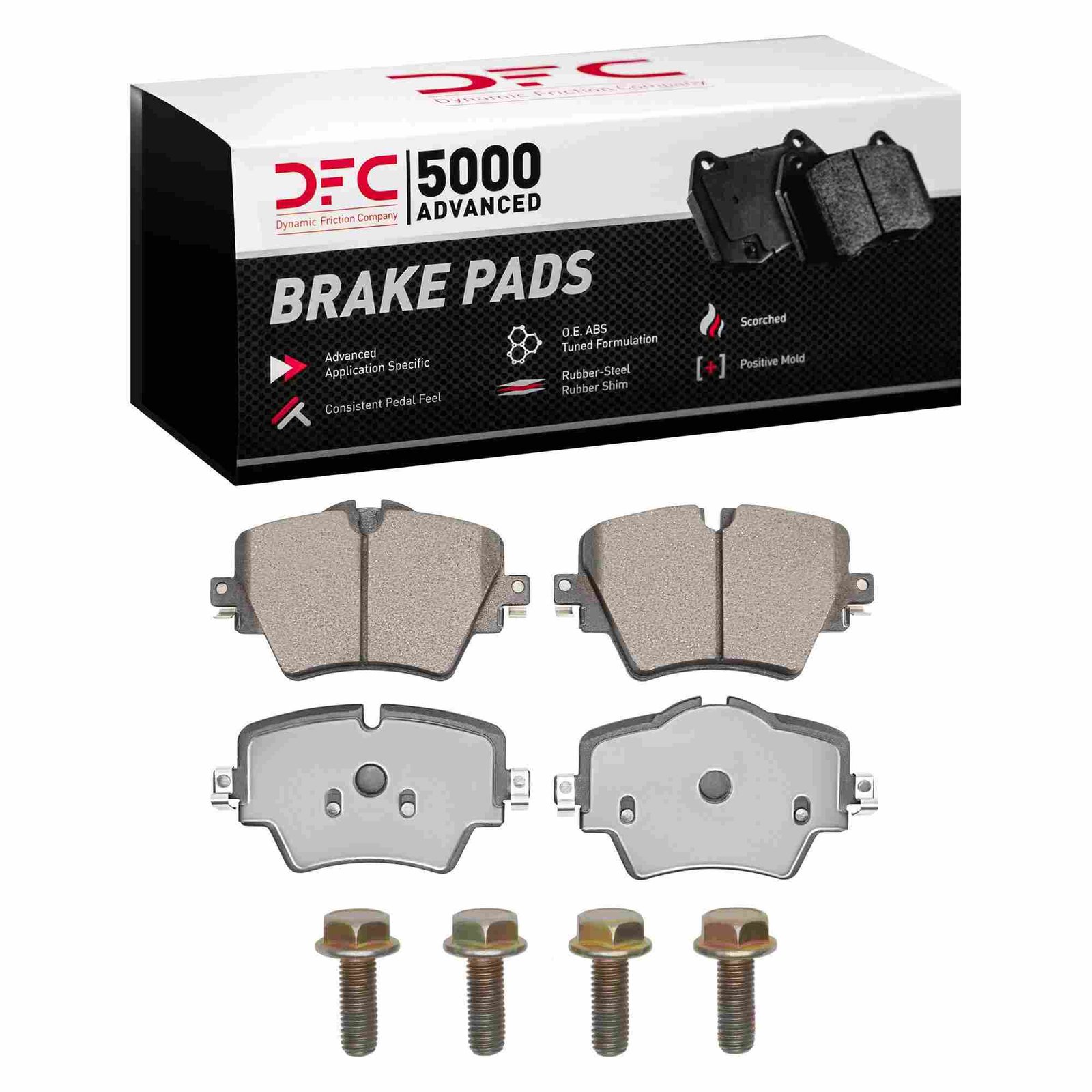 DF_1553189201_Fro.jpg Dynamic Friction 2019-2025 BMW 330i Front 5000 Advanced Ceramic Brake Pads and Hardware Kit - Image 1