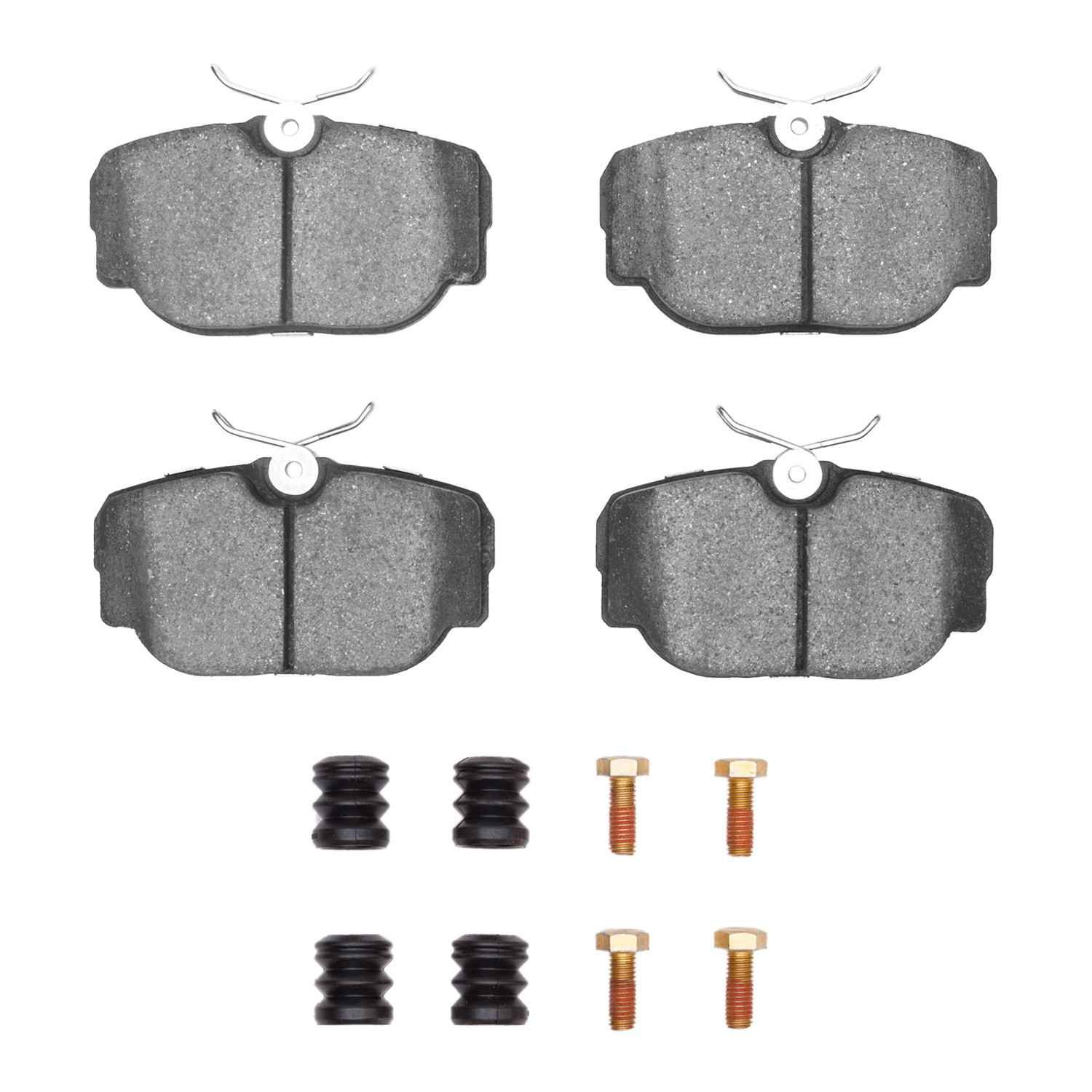 DF_1600049303_Fro.jpg Dynamic Friction 1983-1991 BMW 325is Front Euro 5000 Ceramic Brake Pads and Hardware Kit - Image 1