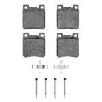 Dynamic Friction 1994-2000 Mercedes-Benz CLK320 Rear Euro 5000 Ceramic Brake Pads and Hardware Kit