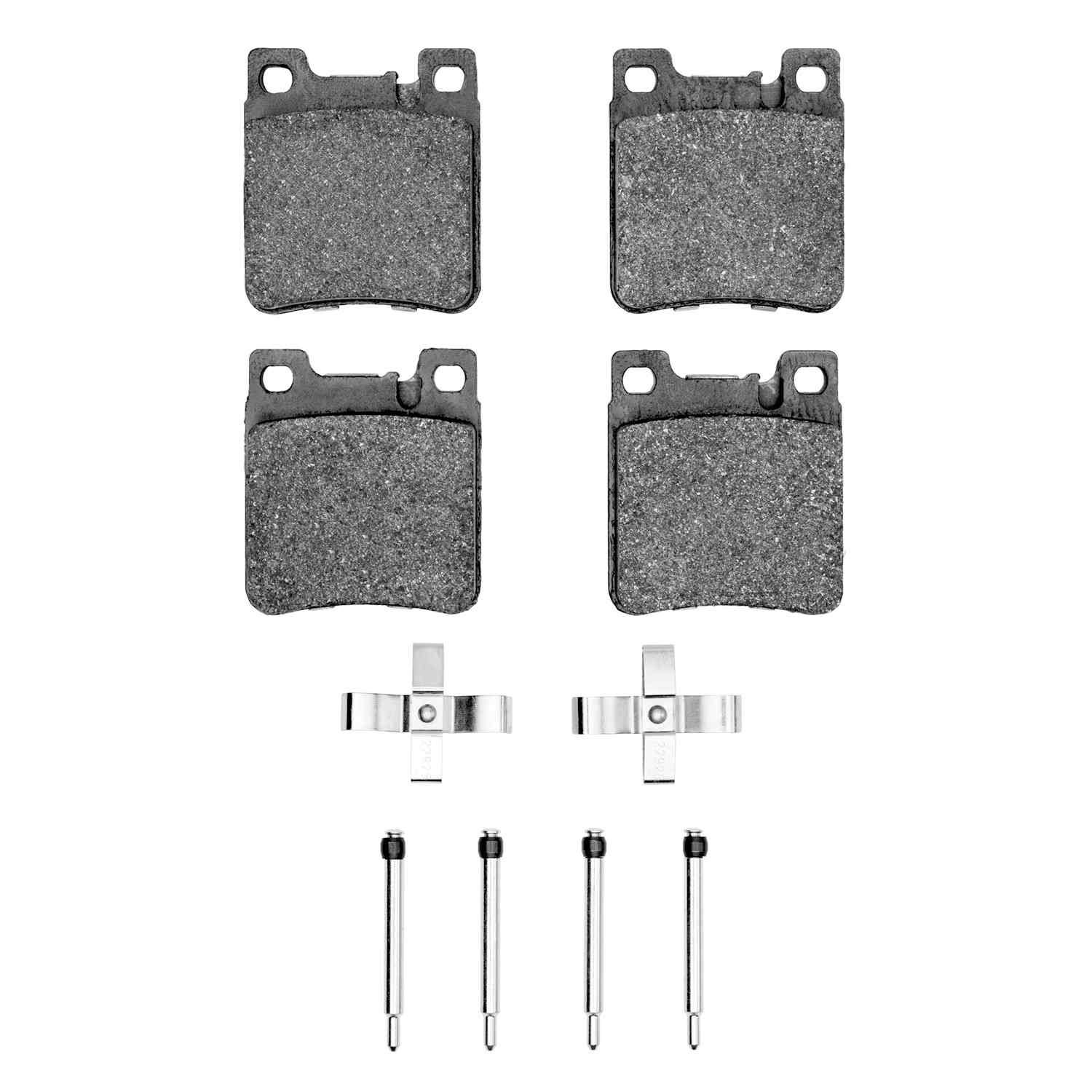 DF_1600060303_Fro.jpg Dynamic Friction 1994-2000 Mercedes-Benz CLK320 Rear Euro 5000 Ceramic Brake Pads and Hardware Kit - Image 1