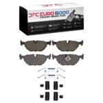 Dynamic Friction 1996-2003 BMW 540i Rear Euro 5000 Ceramic Brake Pads and Hardware Kit