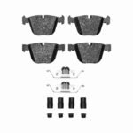 Dynamic Friction 2010-2019 BMW X6 Rear Euro 5000 Ceramic Brake Pads and Hardware Kit