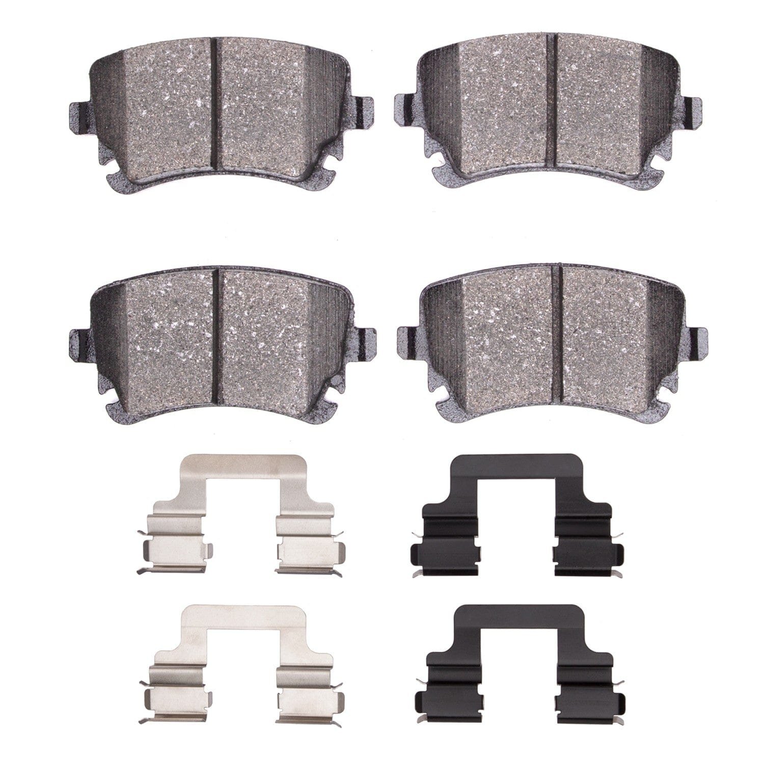 DF_1600101801_Fro.jpg Dynamic Friction 2003-2018 Audi A6 Quattro Rear Euro 5000 Ceramic Brake Pads and Hardware Kit - Image 1