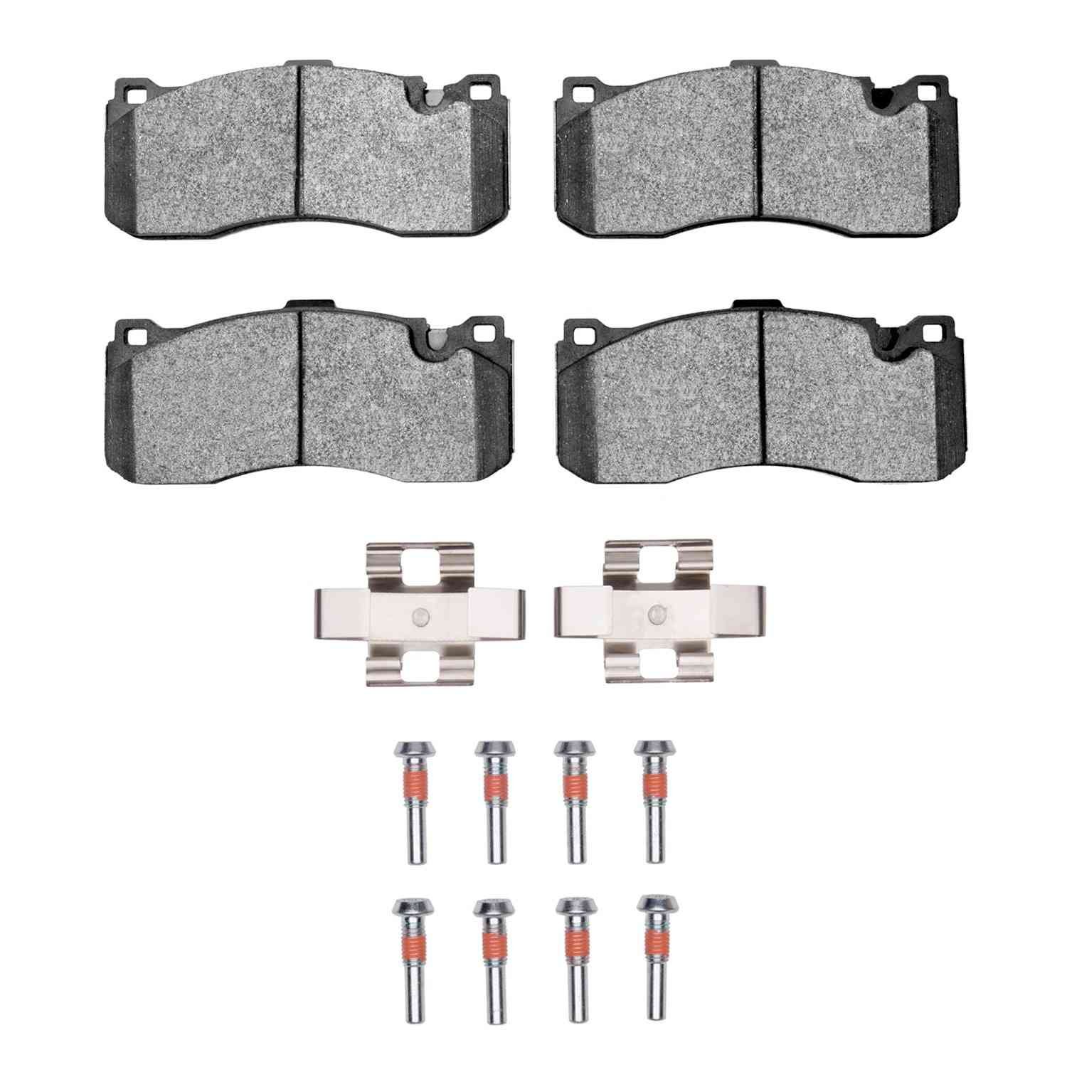 DF_1600137101_Fro.jpg Dynamic Friction 2006-2013 BMW 330i Front Euro 5000 Ceramic Brake Pads and Hardware Kit - Image 1