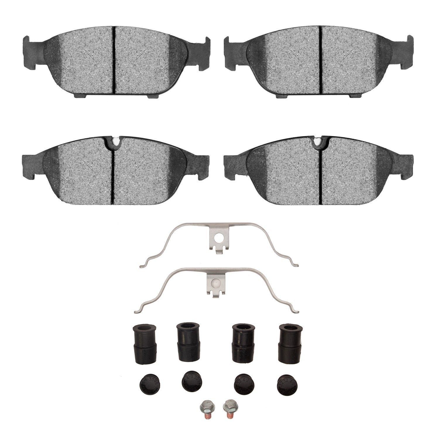 DF_1600154901_Fro.jpg Dynamic Friction 2012-2018 Audi A8 Front Euro 5000 Ceramic Brake Pads and Hardware Kit - Image 1