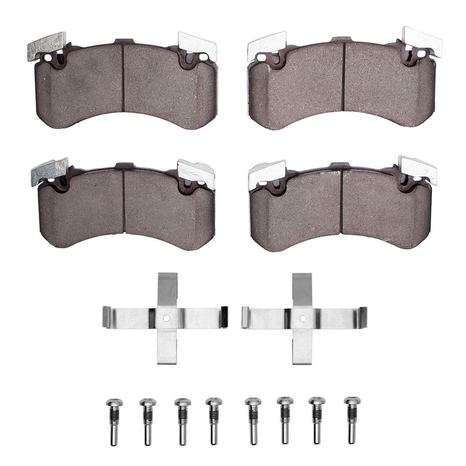 DF_1600157501_Fro.jpg Dynamic Friction 2011-2019 Audi S8 Front EURO 5000 Ceramic Brake Pads and Hardware Kit - Image 1