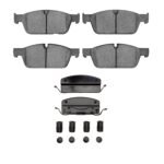 Dynamic Friction 2012-2014 Mercedes-Benz ML550 Front Euro 5000 Ceramic Brake Pads and Hardware Kit