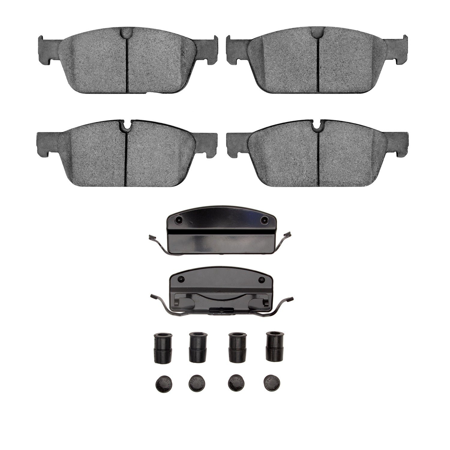 DF_1600163601_Fro.jpg Dynamic Friction 2012-2014 Mercedes-Benz ML550 Front Euro 5000 Ceramic Brake Pads and Hardware Kit - Image 1