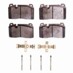 Dynamic Friction 2013-2020 Audi Q5 (USA/Canada) Except Hybrid Front Euro 5000 Ceramic Brake Pads and Hardware Kit