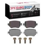Dynamic Friction 2015-2022 Audi Q3 Rear Euro 5000 Ceramic Brake Pads and Hardware Kit