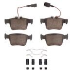 Dynamic Friction 2017-2025 Alfa Romeo Giula Rear Euro 5000 Ceramic Brake Pads and Hardware Kit