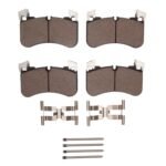 Dynamic Friction 2018-2024 Land Rover Defender 110 Front Euro 5000 Ceramic Brake Pads and Hardware Kit