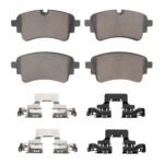Dynamic Friction 2020-2025 Audi A4 (USA/Canada) Rear Euro 5000 Ceramic Brake Pads and Hardware Kit