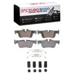 Dynamic Friction 2014-2025 BMW i3 Rear Euro 5000 Ceramic Brake Pads and Hardware Kit