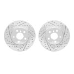 Dynamic Friction 2014-2021 MINI Cooper Front Drilled & Slotted Geoperformance Rotors