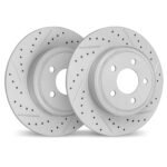 Dynamic Friction 2000-2008 Audi A4 Rear Drilled & Slotted Geoperformance Rotors - Image 2