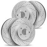 Dynamic Friction 2012-2019 BMW 640i Gran Coupe Front & Rear Drilled & Slotted Geoperformance Rotors