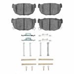 R1 Concepts 81-98 Nissan Maxima Rear Performance Sport Brake Pads and Hardware Kit