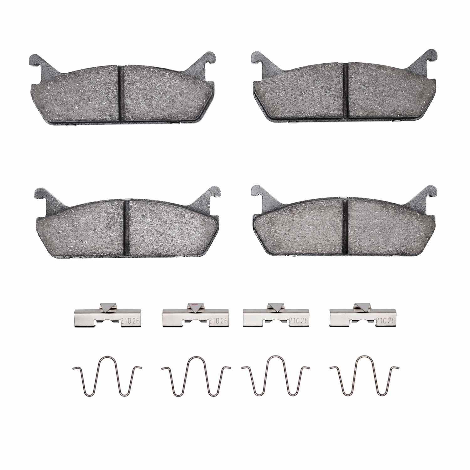 DF_2115045801_Fro.jpg R1 Concepts 90-96 Ford Escort Rear Performance Sport Pads & Hardware Kit - Image 1