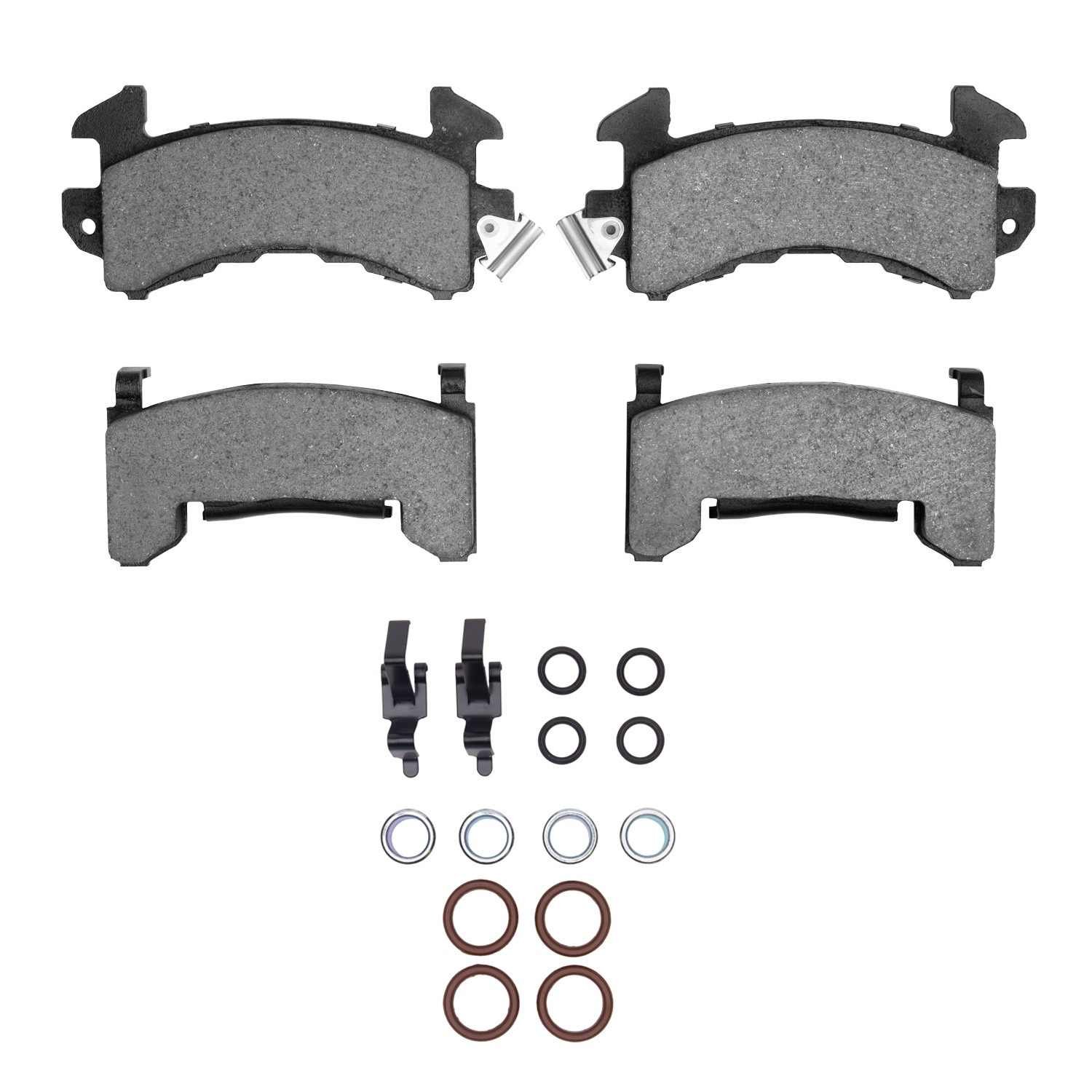 DF_2214015401_Fro.jpg R1 Concepts 78-03 Buick Regal Front Super Duty Pads & Hardware Kit - Image 1
