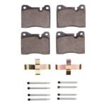 R1 Concepts 76-76 BMW 530I Front Ceramic Brake Pads and Hardware Kit