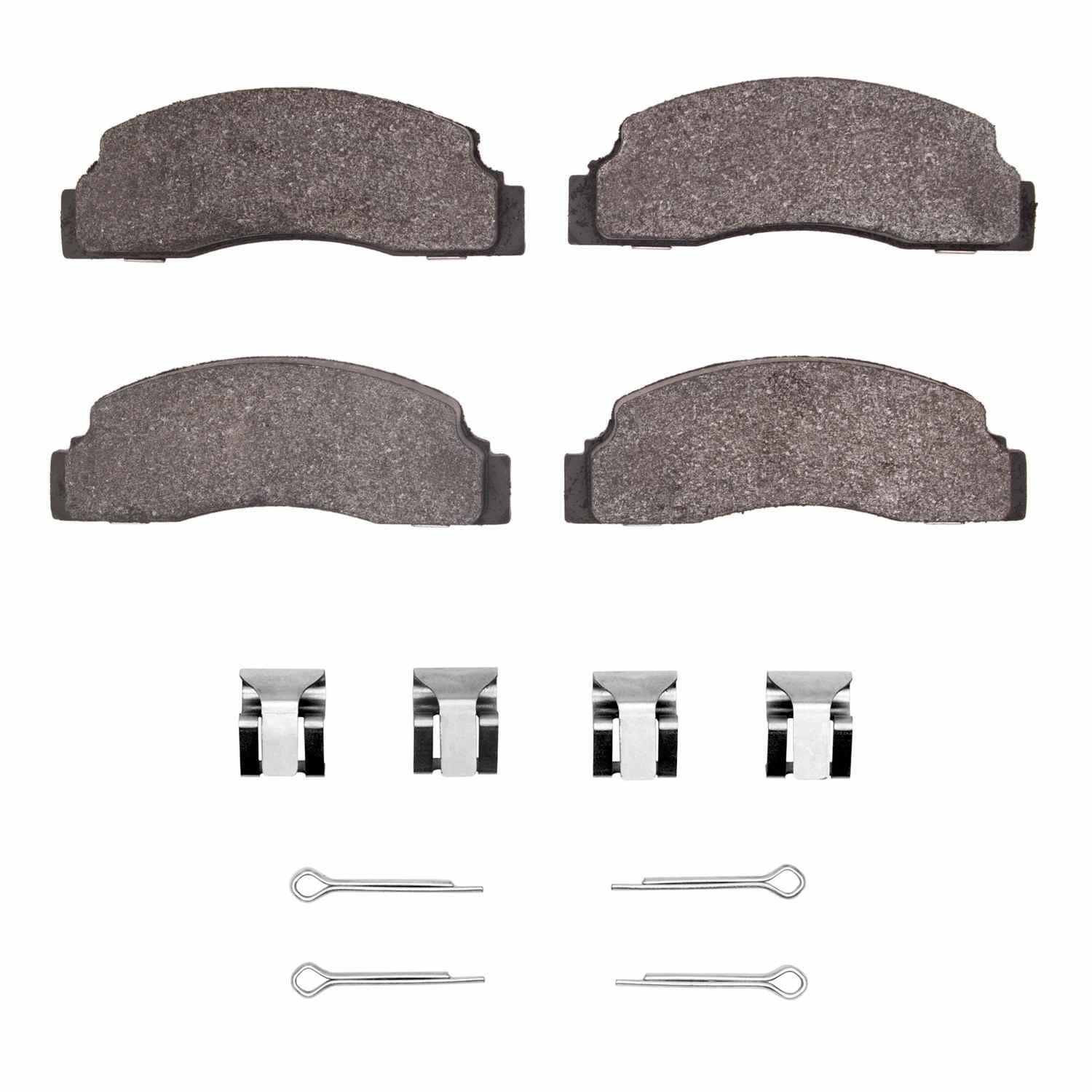 DF_2310013301_Fro.jpg R1 Concepts 78-80 Ford Fiesta (Usa/Canada) Front Ceramic Brake Pads and Hardware Kit - Image 1