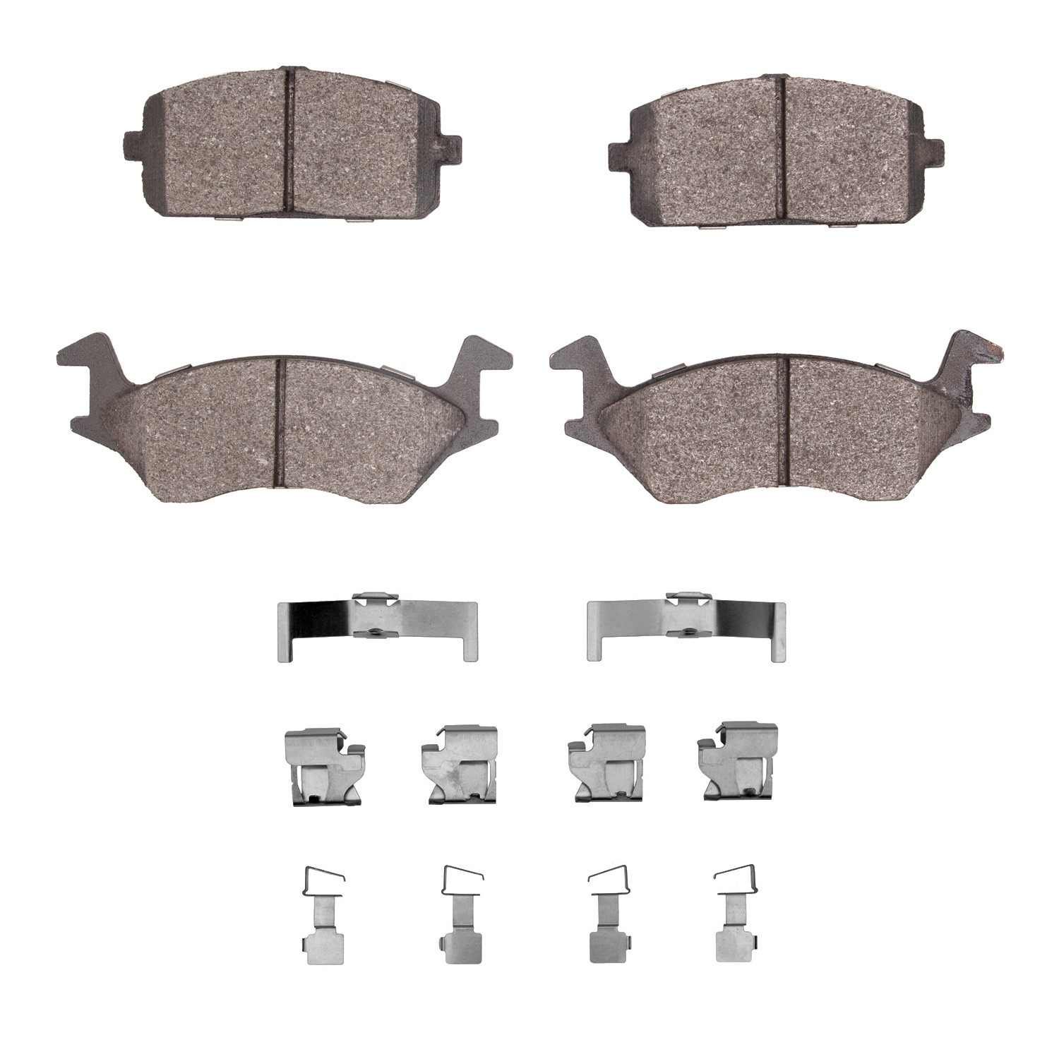 DF_2310018001_Fro.jpg R1 Concepts 80-84 Toyota Tercel Front Ceramic Brake Pads and Hardware Kit - Image 1