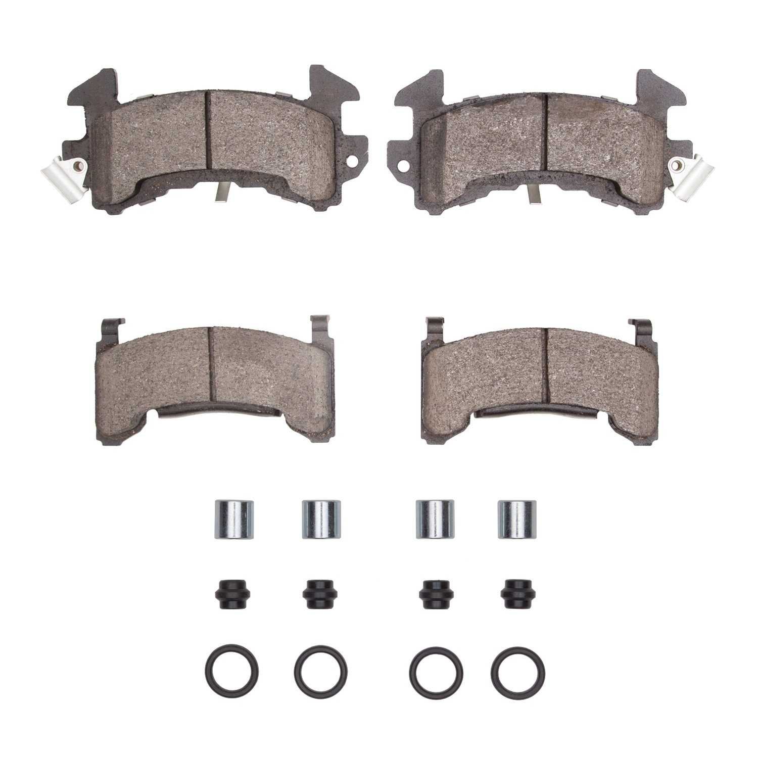 DF_2310020201_Fro.jpg R1 Concepts 82-88 Chevrolet Camaro Rear Ceramic Brake Pads & Hardware Kit - Image 1