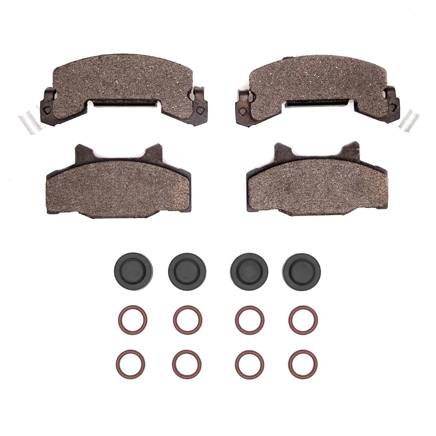 DF_2310021401_Fro.jpg R1 Concepts 83-87 Pontiac T1000 Front Ceramic Brake Pads and Hardware Kit - Image 1