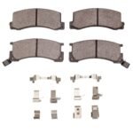 R1 Concepts 82-85 Toyota Celica Rear Ceramic Brake Pads and Hardware Kit