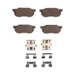 R1 Concepts 84-06 Honda Civic Wagon Front Ceramic Brake Pads and Hardware Kit