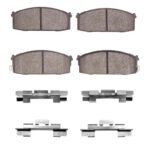 R1 Concepts 82-85 Nissan Sentra Front Ceramic Brake Pads and Hardware Kit