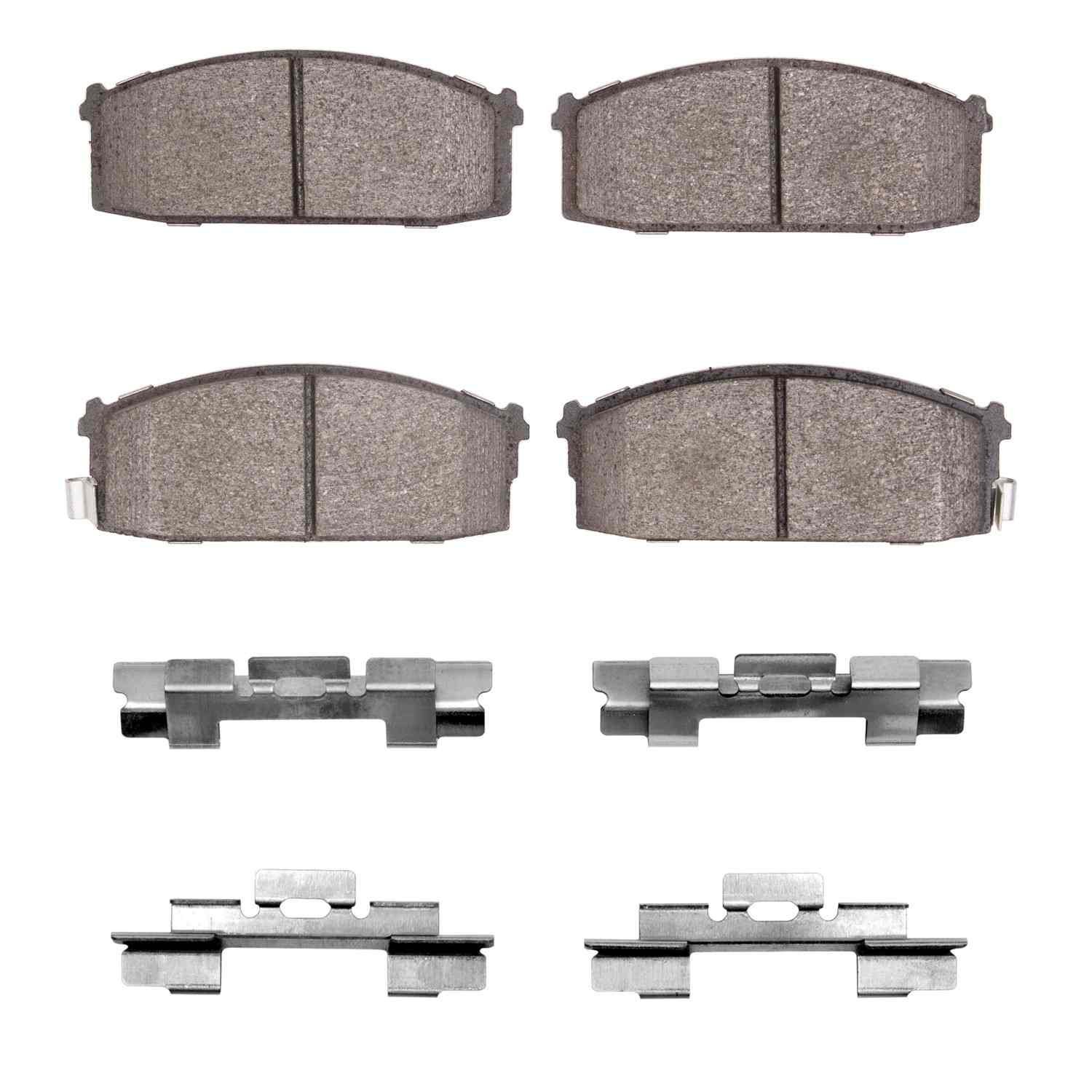 DF_2310027401_Fro.jpg R1 Concepts 82-85 Nissan Sentra Front Ceramic Brake Pads and Hardware Kit - Image 1
