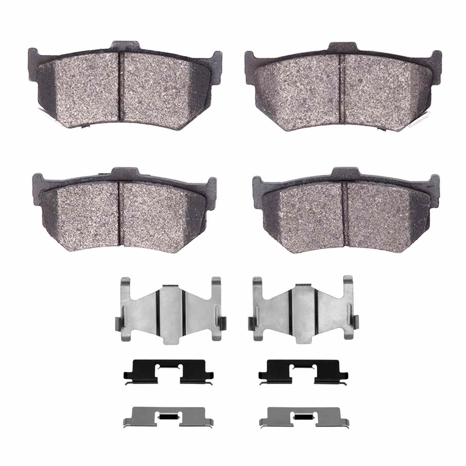 DF_2310027701_Fro.jpg R1 Concepts 84-94 Suzuki Swift Rear Ceramic Brake Pads and Hardware Kit - Image 1